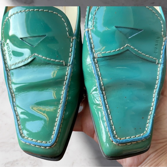 Prada Calzature Donna Patent Loafers in Voyage Color - Picture 4 of 13